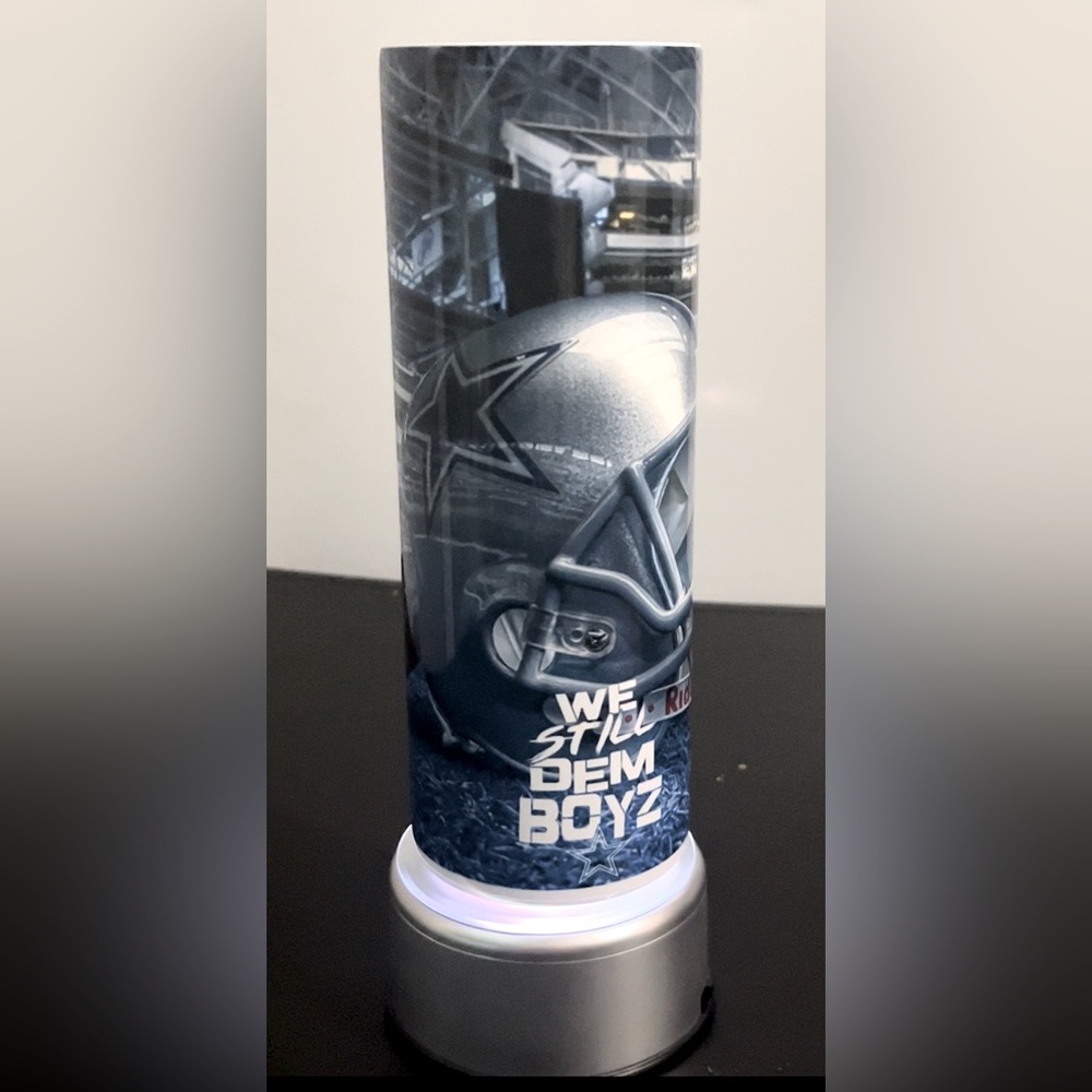 Dallas Cowboys 20oz Stainless Steel Tumbler with Straw